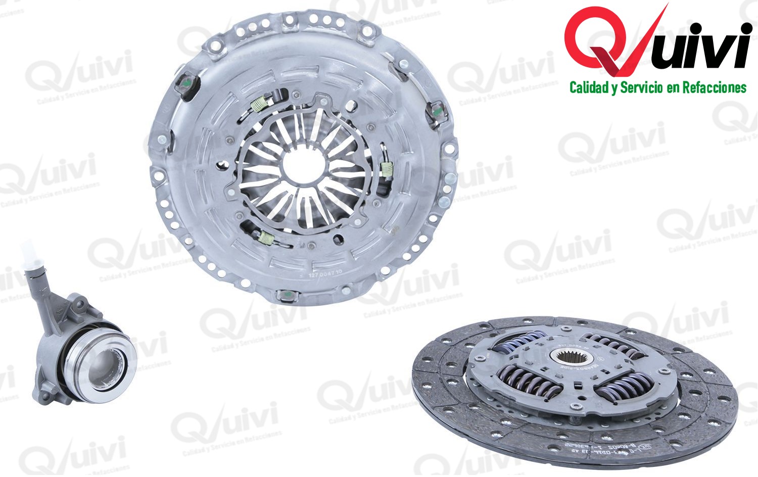 REPSET EMBRAGUE FORD RANGER 2.2L DIESEL 125 HP TRANSIT 2.2L DIESEL 125 HP